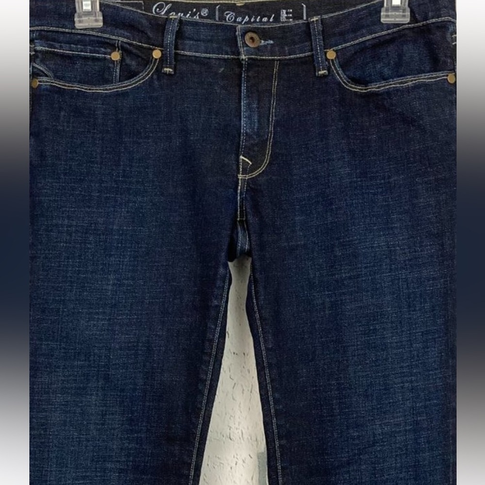Women’s Vintage Levi's Capital E Swank Low Slim Boot Cut Jeans Size 31 Dark Wash